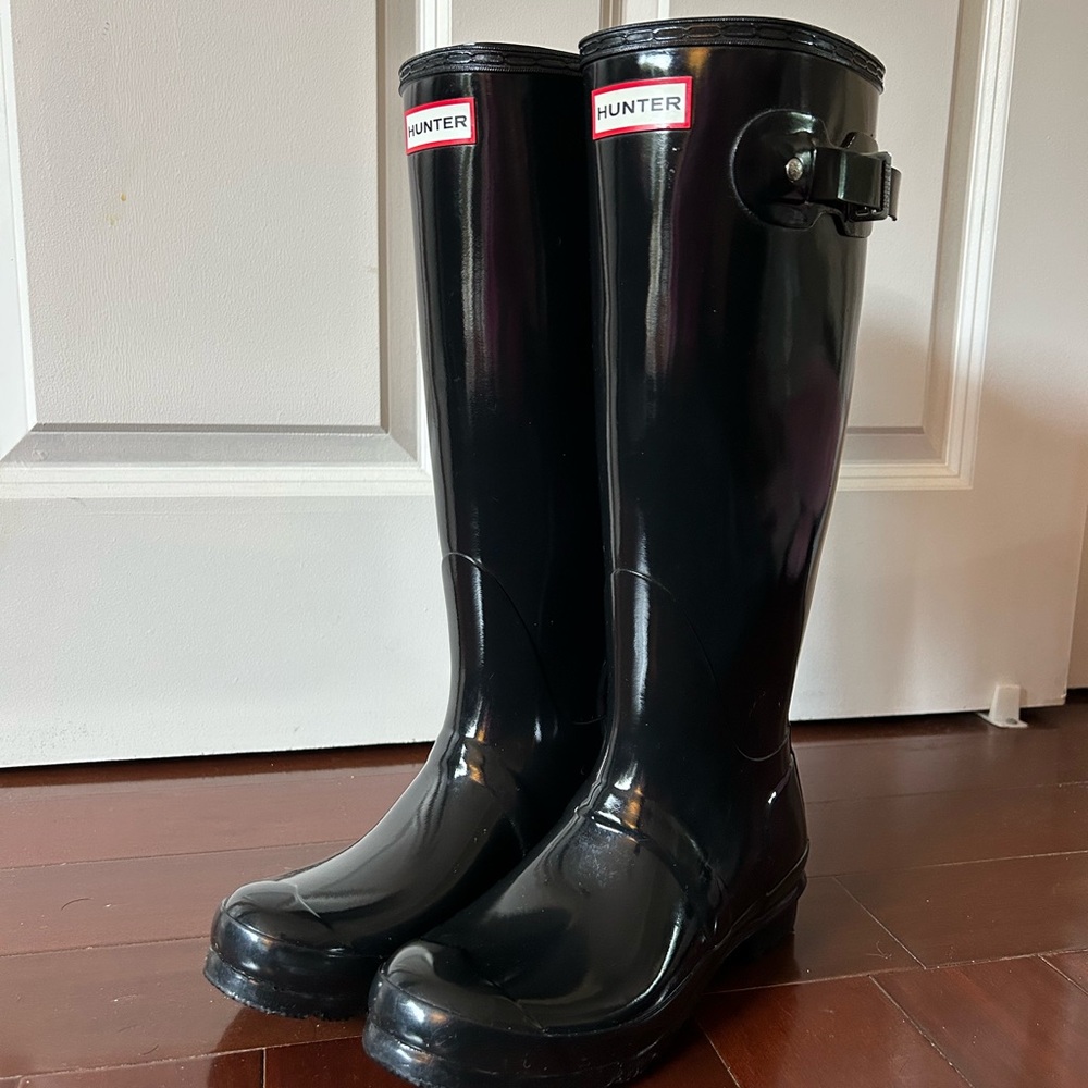 Hunter Knee High Classic Black Waterproof Boots